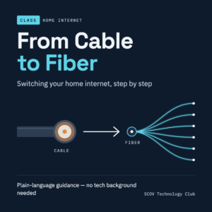 Switching from cable internet to fiber internet